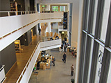 the inside of a library